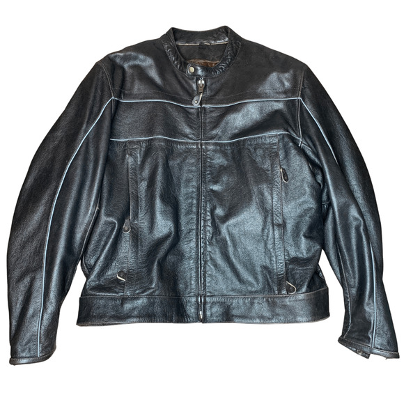 Detour Other - Detour Motorcycle Gear Mens Armored Leather Biker Jacket 3XL Black